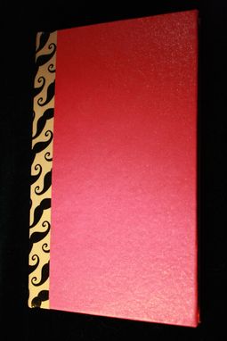 Custom Made Hot Pink And Teal Mustache Journal