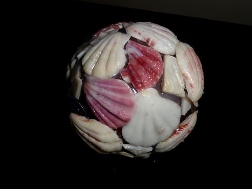 Custom Made Shell Chip Decorated Ball Decor