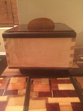 Custom Made Recycled Wood Drink Coasters And Storage Box