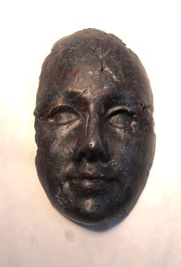 Custom Made Death Masks, Made Of Air-Dry Clay, In Various Finishes And Distressed Surfaces
