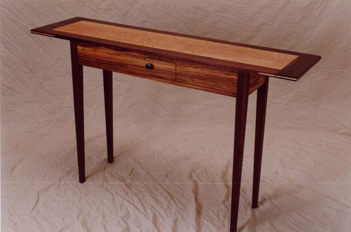 Custom Made Zebrawood Hall Table