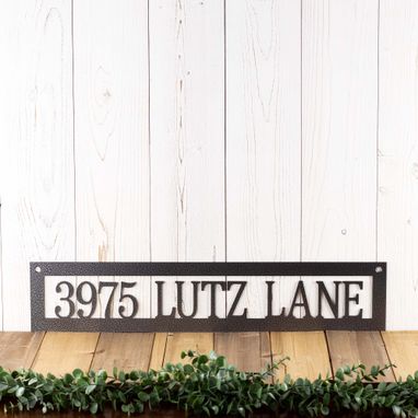 Custom Made Metal Address Sign, Custom Metal Sign, House Number, Address Plaque, Personalized Outdoor Address