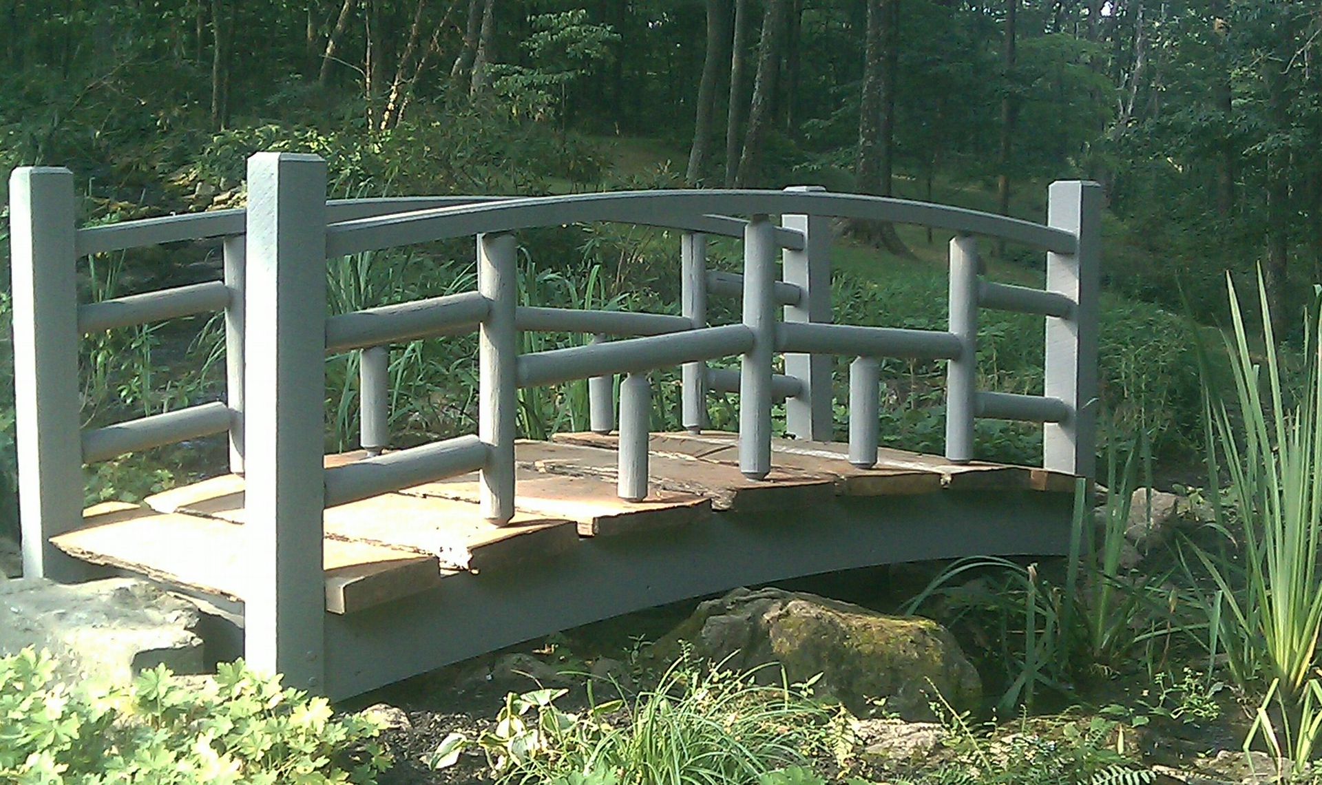 Handmade Custom Garden Stream Bridge by Taghkanic Woodworking Llc ...