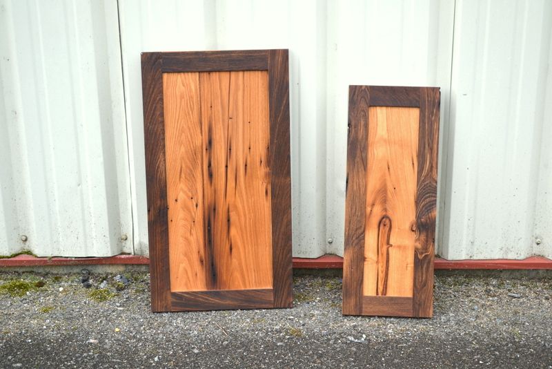 Custom Reclaimed Chestnut Cabinet Doors By Corey Morgan Wood Works