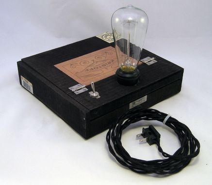 Custom Made Cigar Box Desk Lamp: Kristoff
