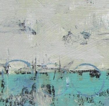 Custom Made Abstract Painting, "Weathered" Original Acrylics