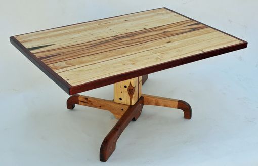 Custom Made Forklift Pallet Pedestal Coffee Table