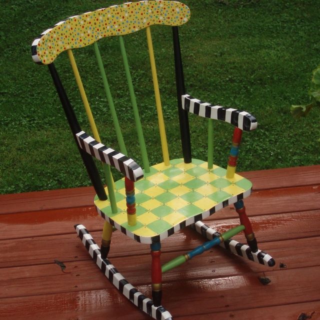 Hand Crafted Painted Child S Rocking Chair Custom By Michele Hand Crafted Painted Child S Rocking Chair Custom By Michele Sprague Design Custommade Com