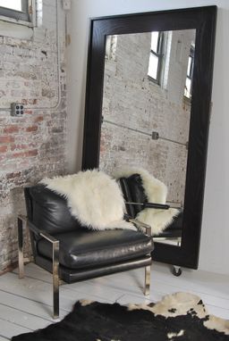 Custom Made Ebony Framed Mirror