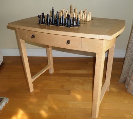 Custom Made Chess Table And Pieces