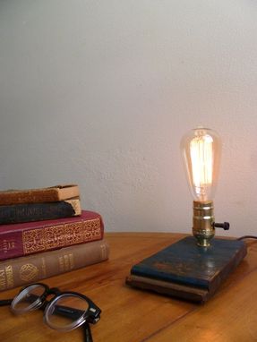 Custom Made Barnwood, Table Lamp, Edison Lamp, Edison Light, Pair Table Lamps, Edison Bulb, Edison Table Lamp