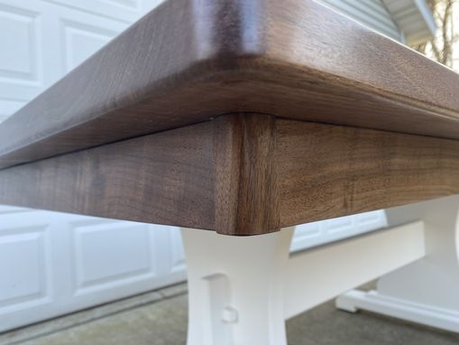 Custom Made Walnut Tresstle Table