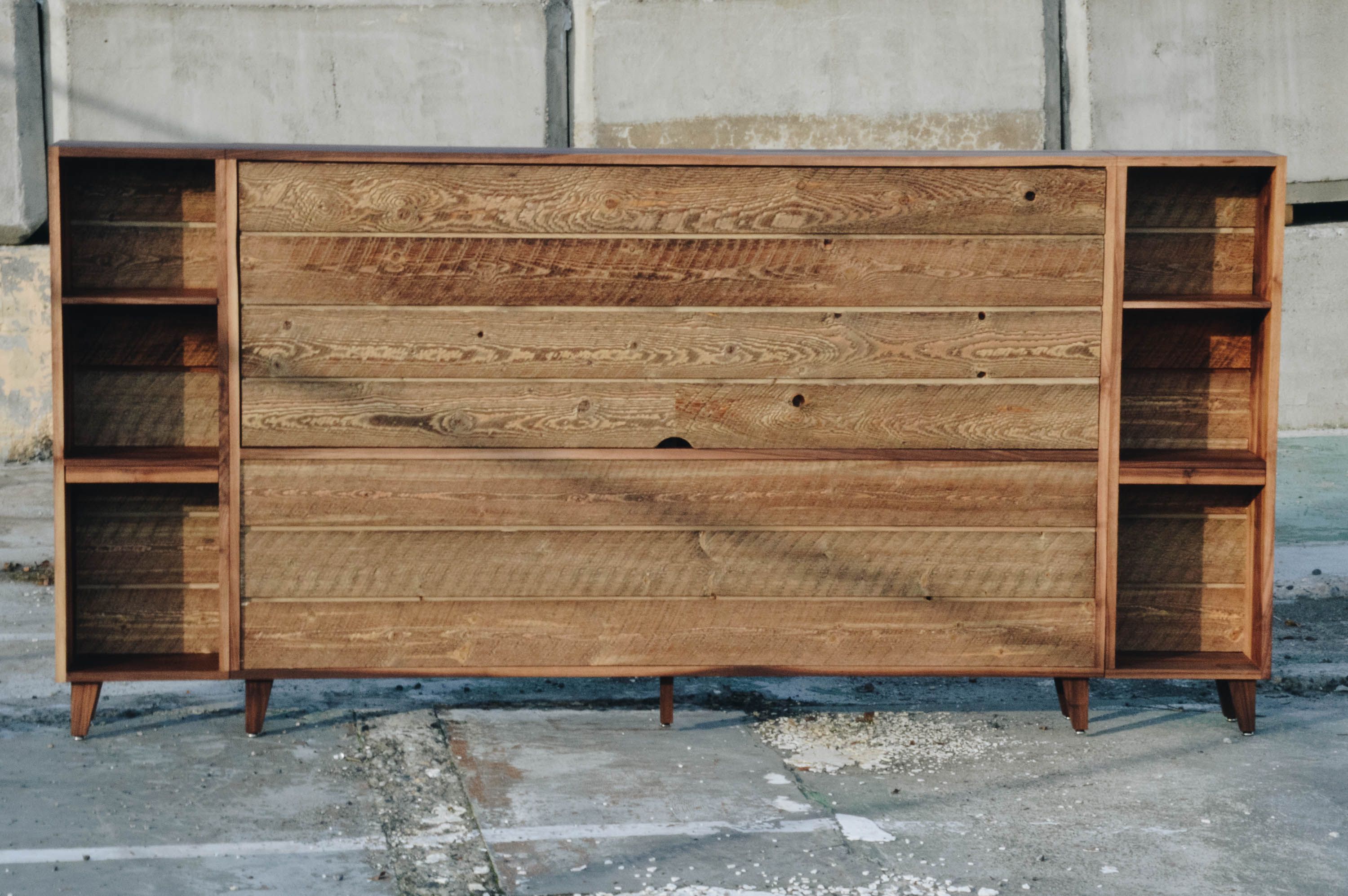 Hand Crafted Storage Headboard Pull Out Shelf 100 Non Toxic by