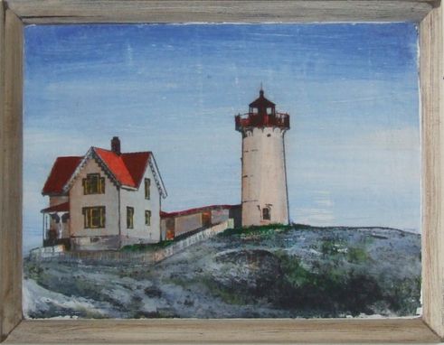 Custom Made Painting/Nubble Lighthouse, York Maine