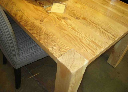 Custom Made Reclaimed Wood Roca Dining Table In A Natural Wood Finish