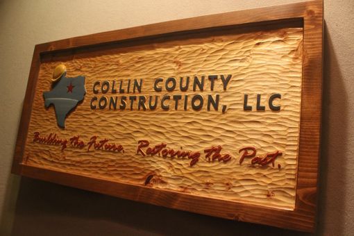 Custom Made Custom Carved Construction Signs By Lazy River Studio