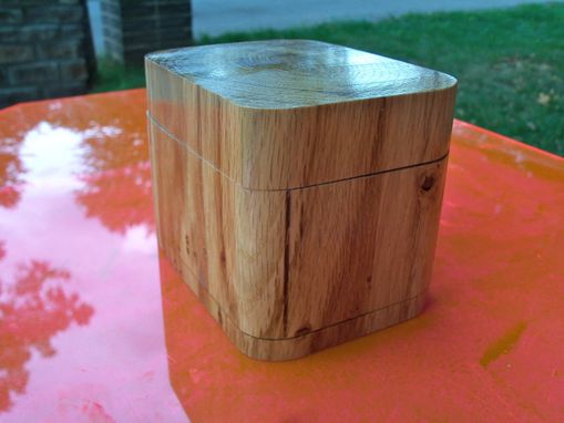 Custom Made Repurposed White Oak Box With Rounded Corners