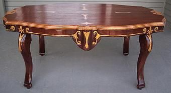 Custom Made Carved And Gilded Coffee Table