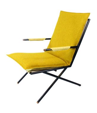 Custom Made Metal And Felt Chair