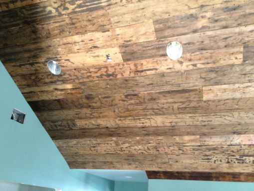 Custom Made Reclaimed Lumber Ceiling