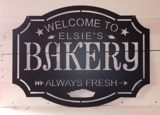 Custom Made Custom Personalized Bakery Welcome Sign
