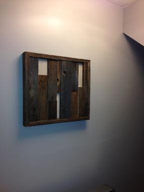 Custom Made Barnwood Wall Art With Tile Accent