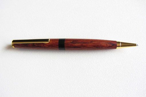 Custom Made Gold Twist Pen - Honduran Rosewood - Ebony
