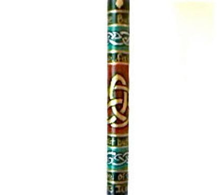 Custom Made Celtic Knot Work Trinity Know Triskelion Hand Painted Walking Stick