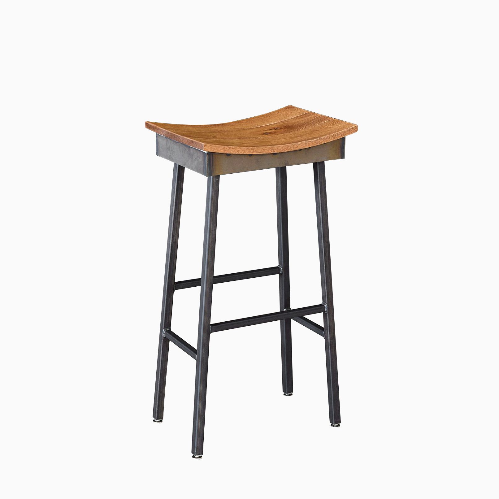 Buy Hand Made Industrial Modern Saddle Stool