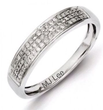Custom Made Custom Made Fine Silver Ring With Swarovski Crystals