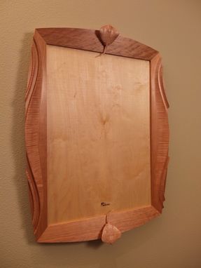 Custom Made Cherry And Curly Maple Mirror Frame