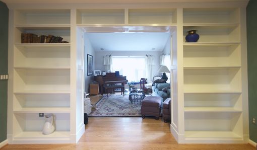 Custom Made Wall Of Bookcases