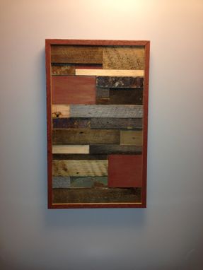 Custom Made Barnwood Wall Art With Tile Accent