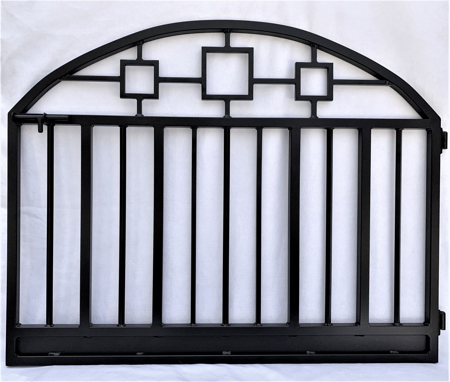 Handmade Pet Gate, Steel Dog/Cat Gate, Wrought Iron Stairway Gate; Custom Metal Pet Doors by