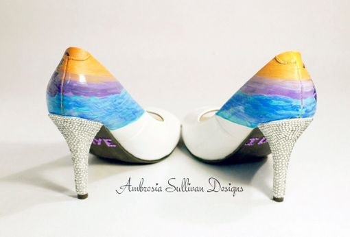 Custom Made Custom Mini Mural Wedding Heels