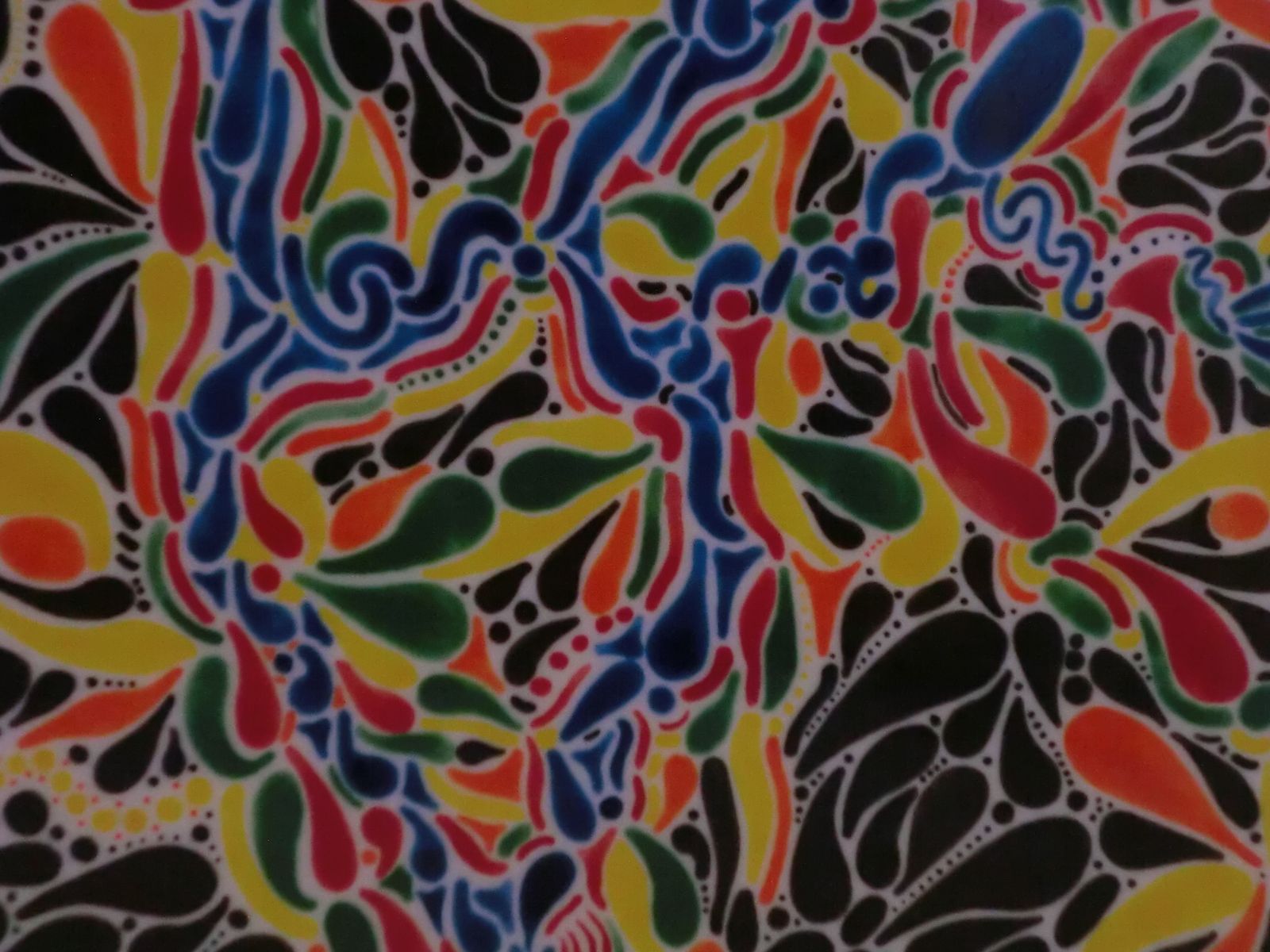 Custom Wall Decor Glass Painting Peacock Colors by Aval Glass Art Llc