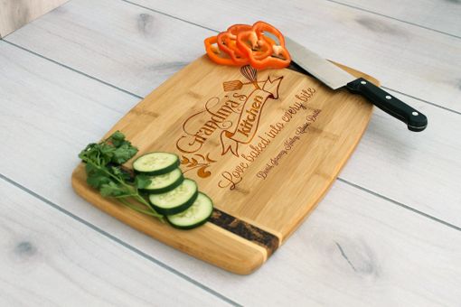 Custom Made Personalized Cutting Board, Engraved Cutting Board, Custom Wedding Gift – Cb-Bamm-Grandmas Kitchen