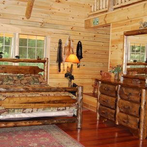 Allen Pierce Briar Hill Rustic Furniture Leeper Pa Timber Ridge Cedar Log Slab Bed By