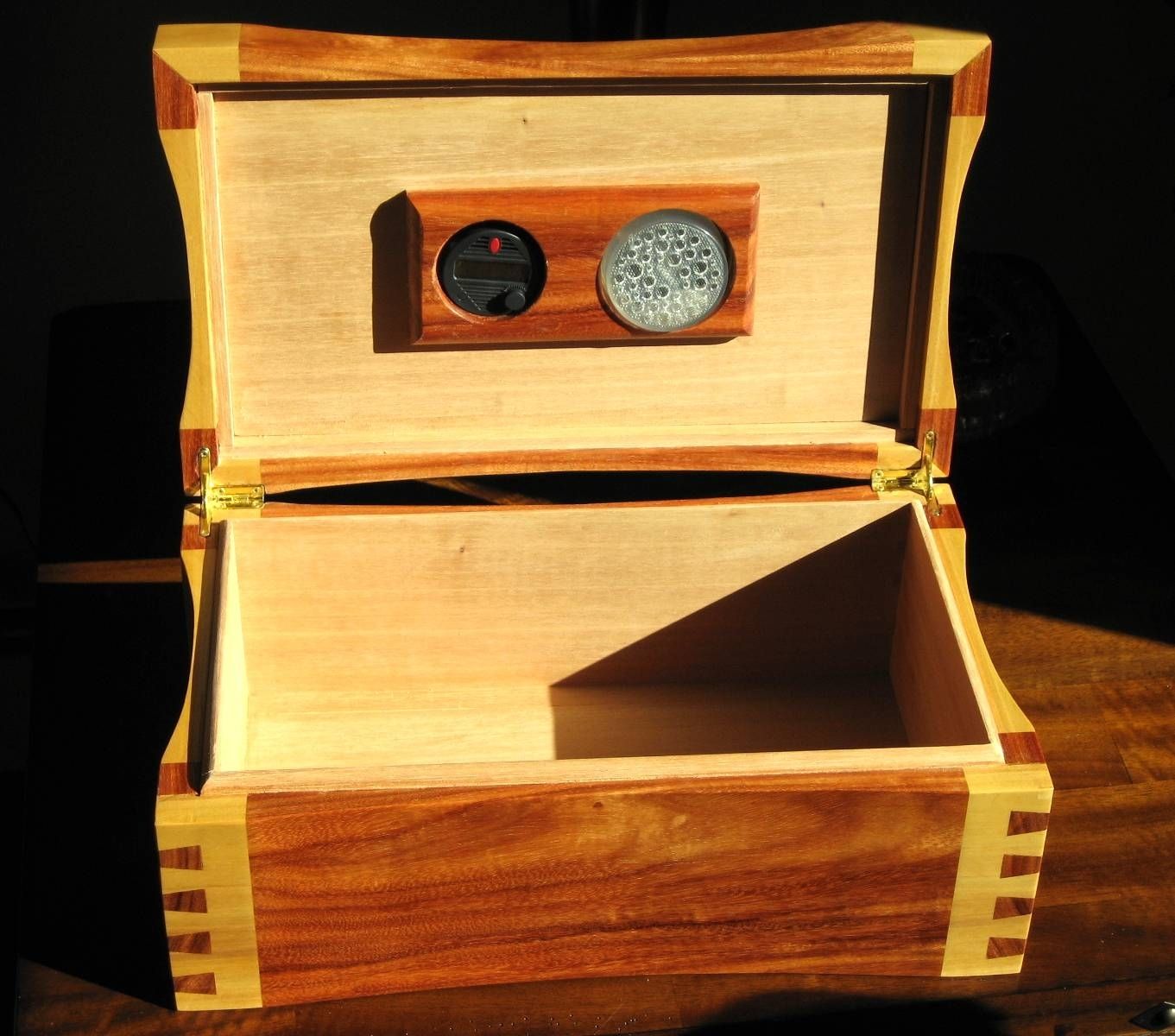 Custom Exotic Hardwood Tabletop Humidor by Zanoni Woodworks