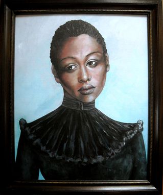 Custom Made Tess (Star Harvester)-Acrylic On Canvas Board Portrait, Framed