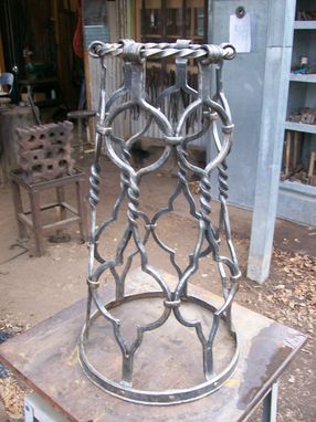 Custom Made Decorative Hand Forged Fountain Base