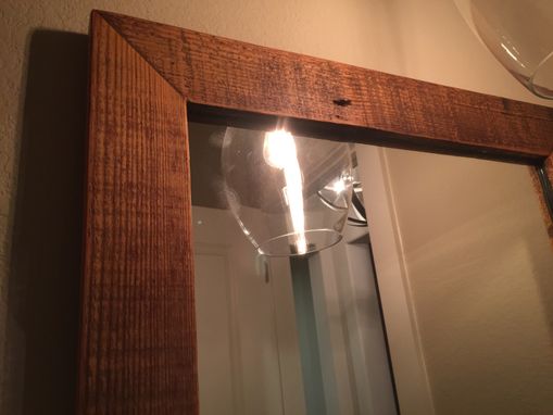 Custom Made Mirror From Reclaimed Wood