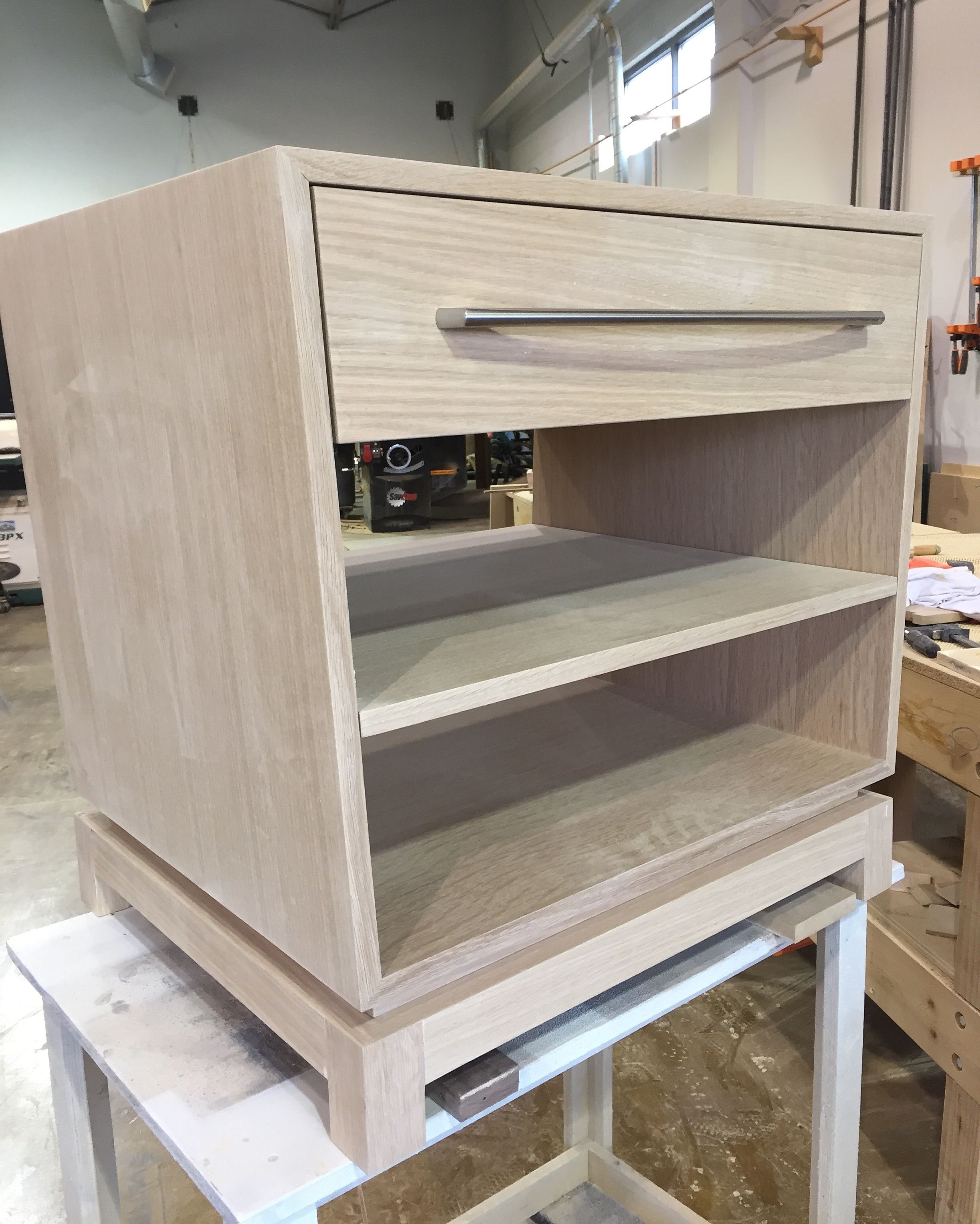 Custom Made White Oak Nightstand by Millbrook Furniture
