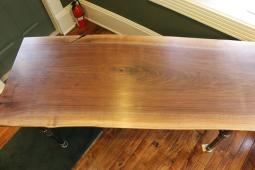 Custom Made Black Walnut Slab Desk