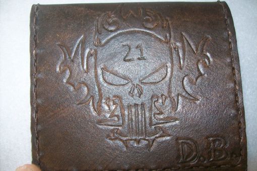 Custom Made Custom Leather Moneyclip Wallet
