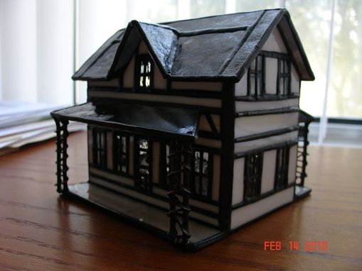 Custom Made Stained Glass Farmhouse