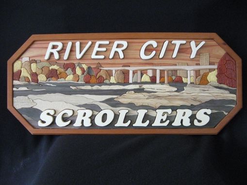 Custom Made Scrolling Club Sign