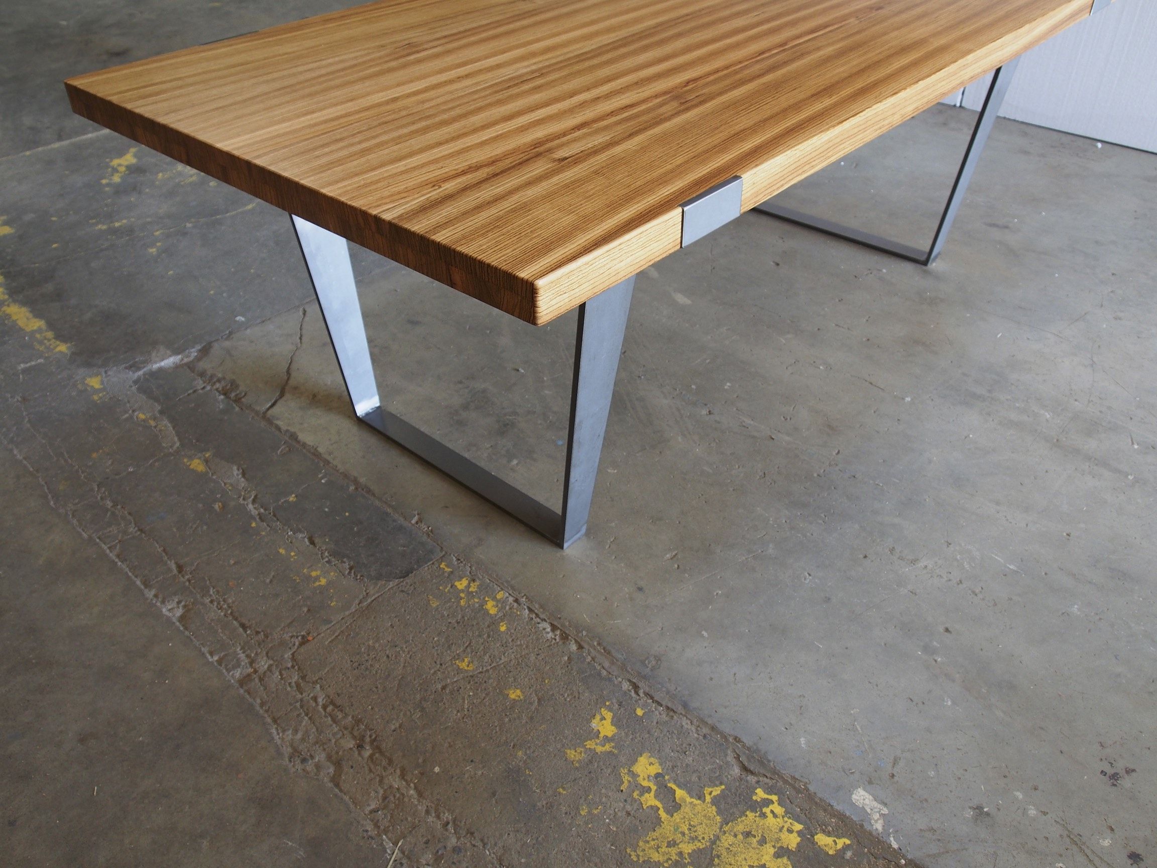 Custom Made Zebrawood Dine Table by Perfect45Degree