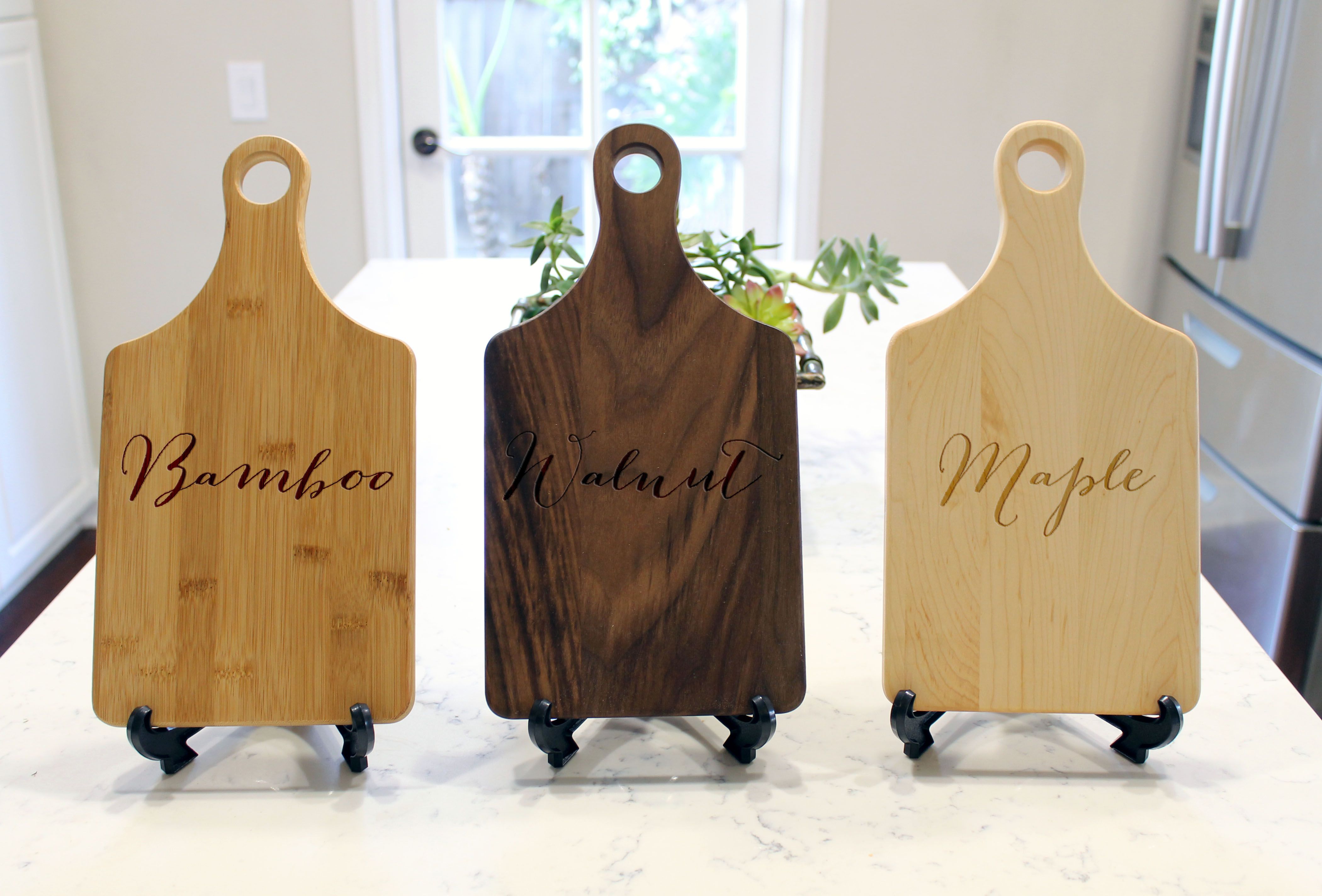 Buy Hand Made Personalized Paddle Cutting Board CbPadBrandonjessica