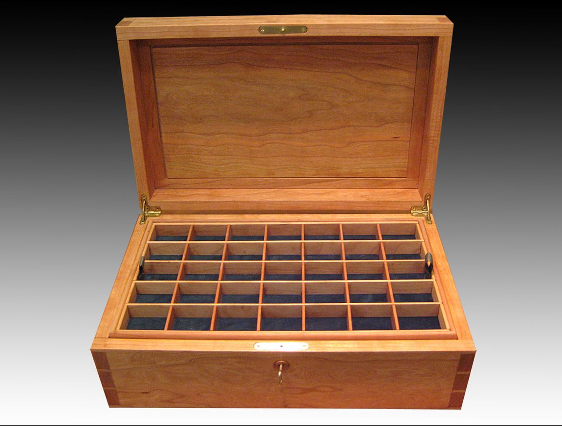 Custom Large Jewelry Box Mahogany by David Klenk